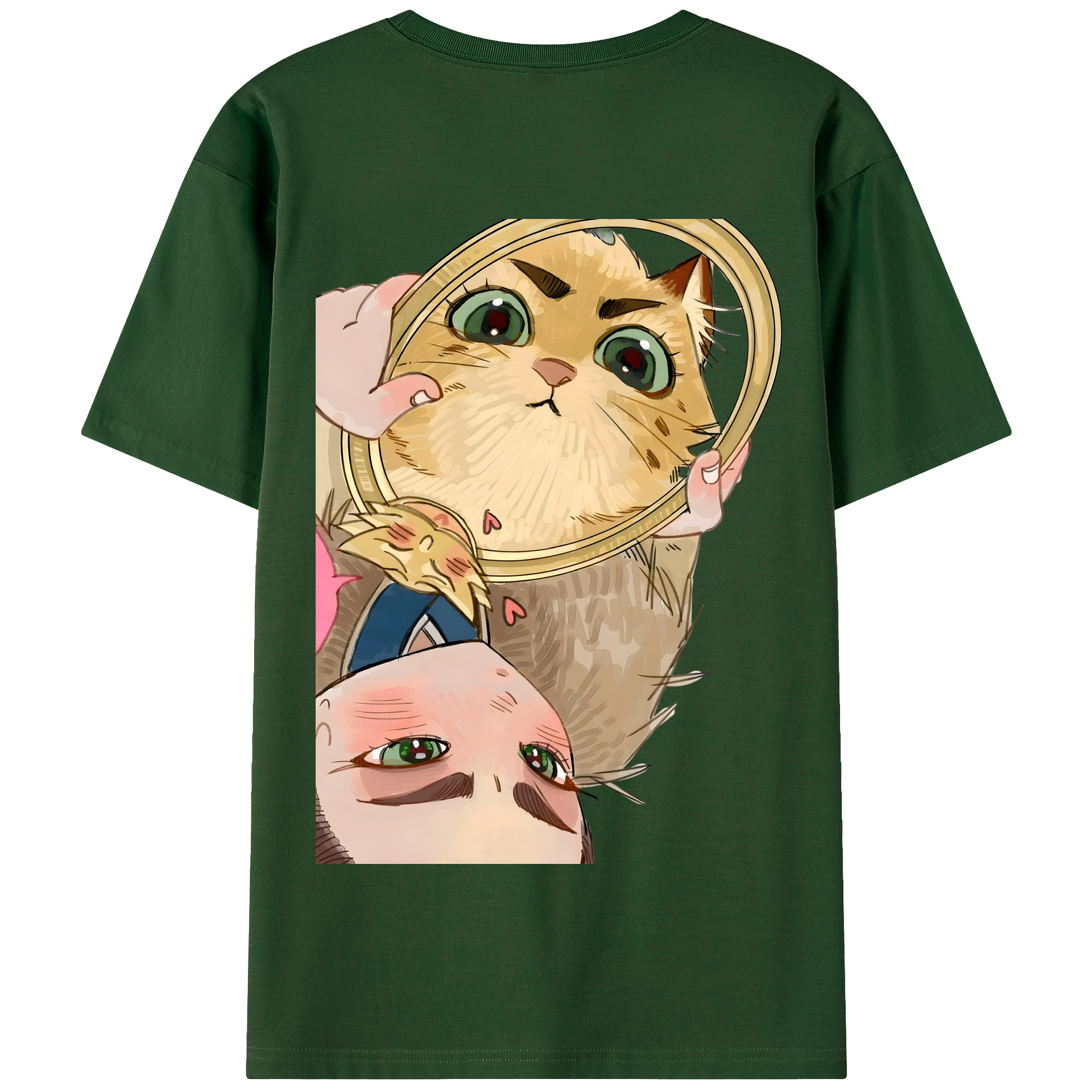 （画像用） Ne Zha 2 ナタ 魔童の大暴れ 綿100％半袖Tシャツ（背面プリント）